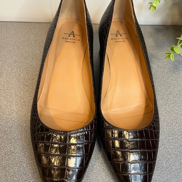 AQUATALIA Size 8 Brown Snake Pattern. Made in Italy. EUC. - Picture 12 of 14